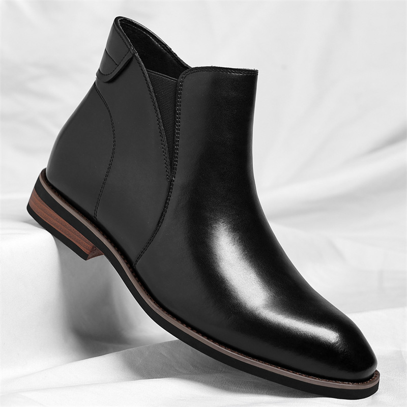 Vencoro Genuine Leather Chelsea Boots