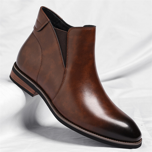 Vencoro Genuine Leather Chelsea Boots