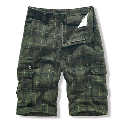 Ethan – Lightweight Check Cargo Shorts