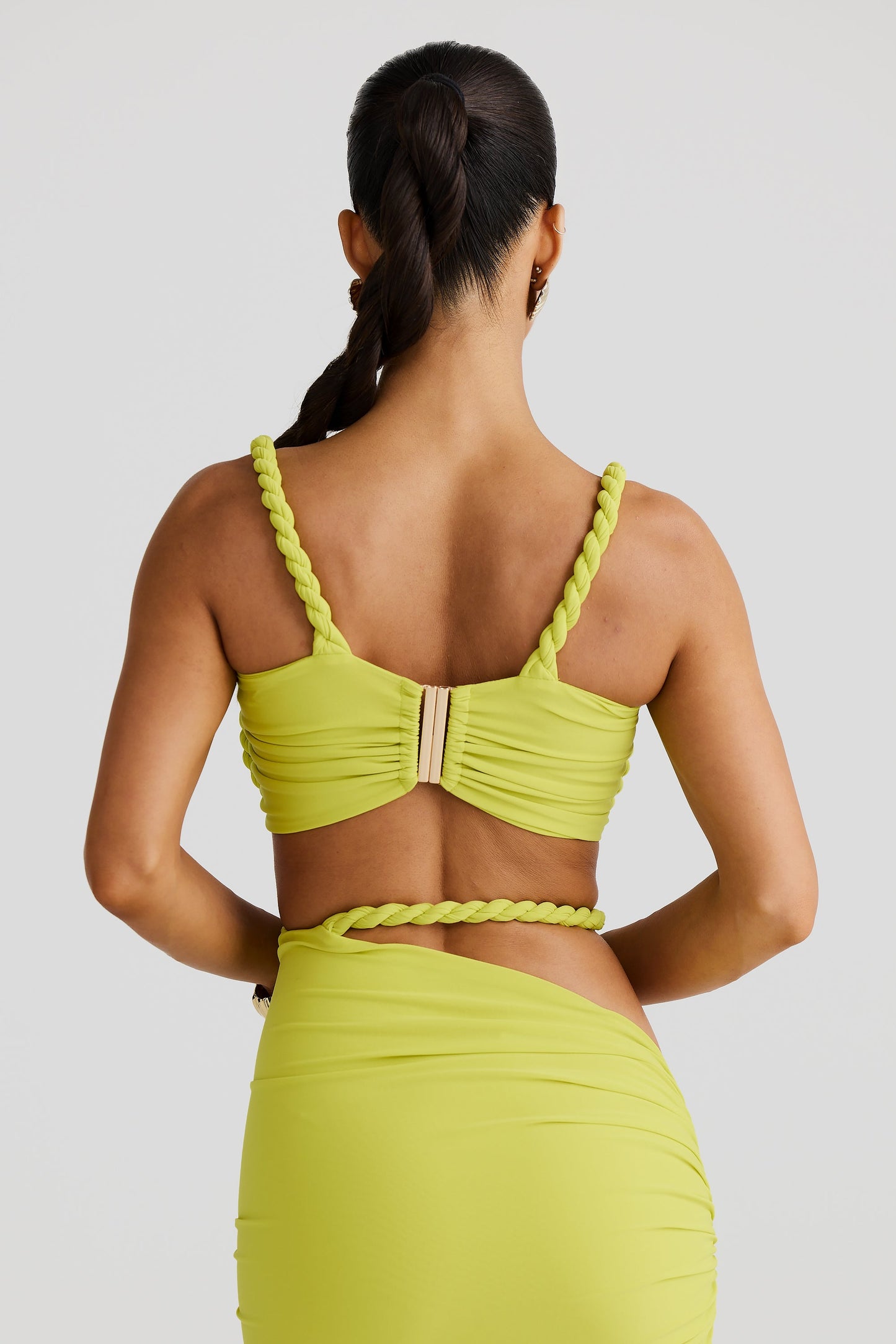 Ahria – Bold Satin Skirt Set