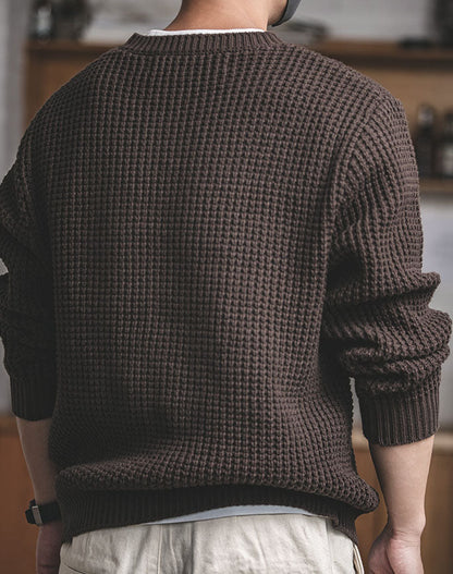 Albin Wool-Blend Retro Knit Sweater