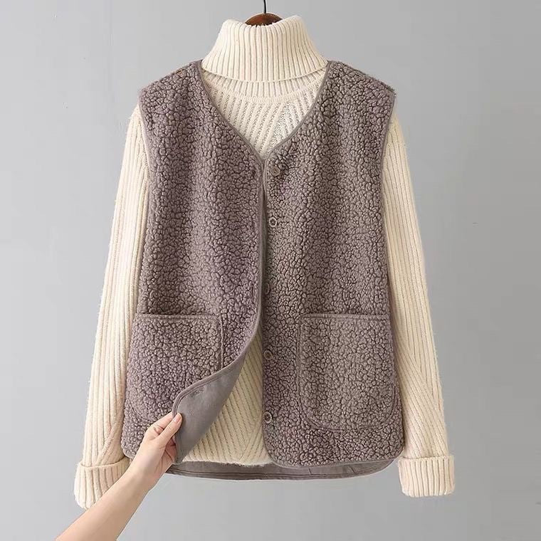 CozyLuxe™ Fleece Button Vest