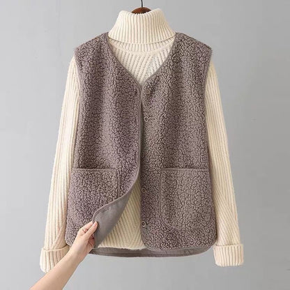 CozyLuxe™ Fleece Button Vest