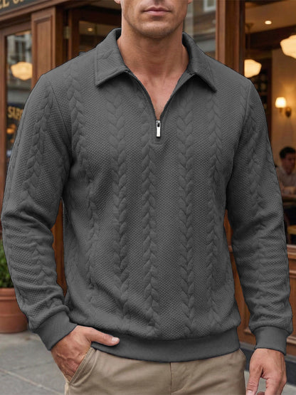 The Ravello™ – Italian Quarter-Zip Polo