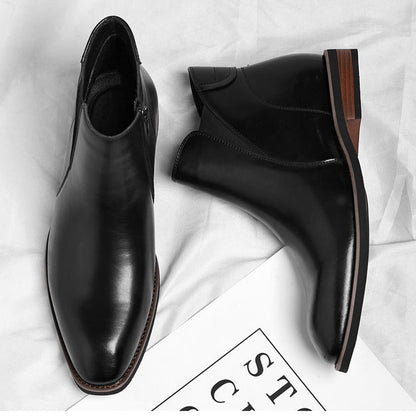 Vencoro Genuine Leather Chelsea Boots