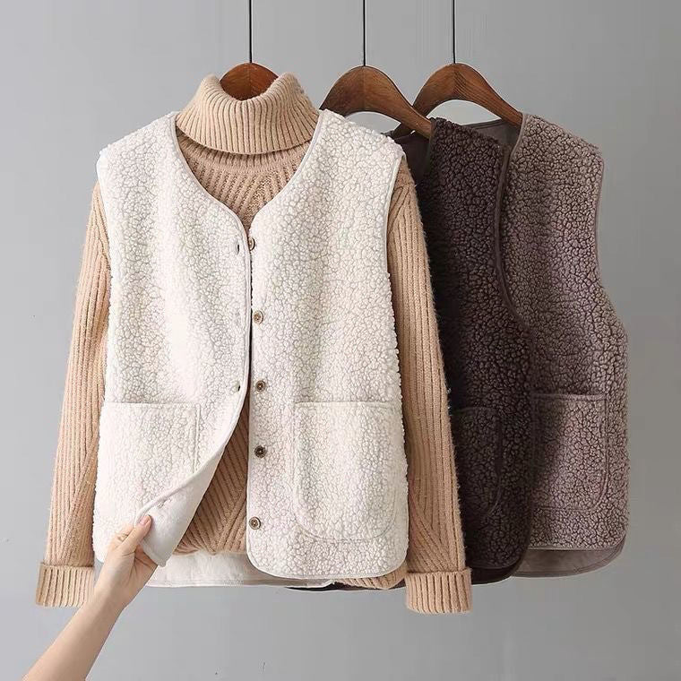 CozyLuxe™ Fleece Button Vest