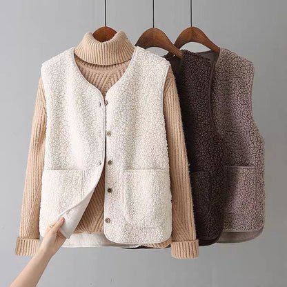 CozyLuxe™ Fleece Button Vest