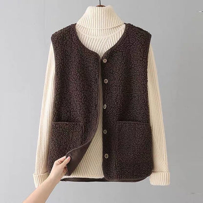 CozyLuxe™ Fleece Button Vest