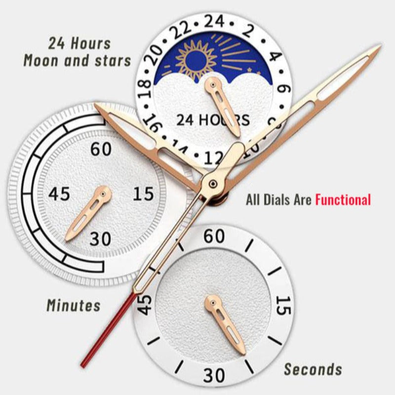 Windsor Vale™ Moonphase Chronograph Watch