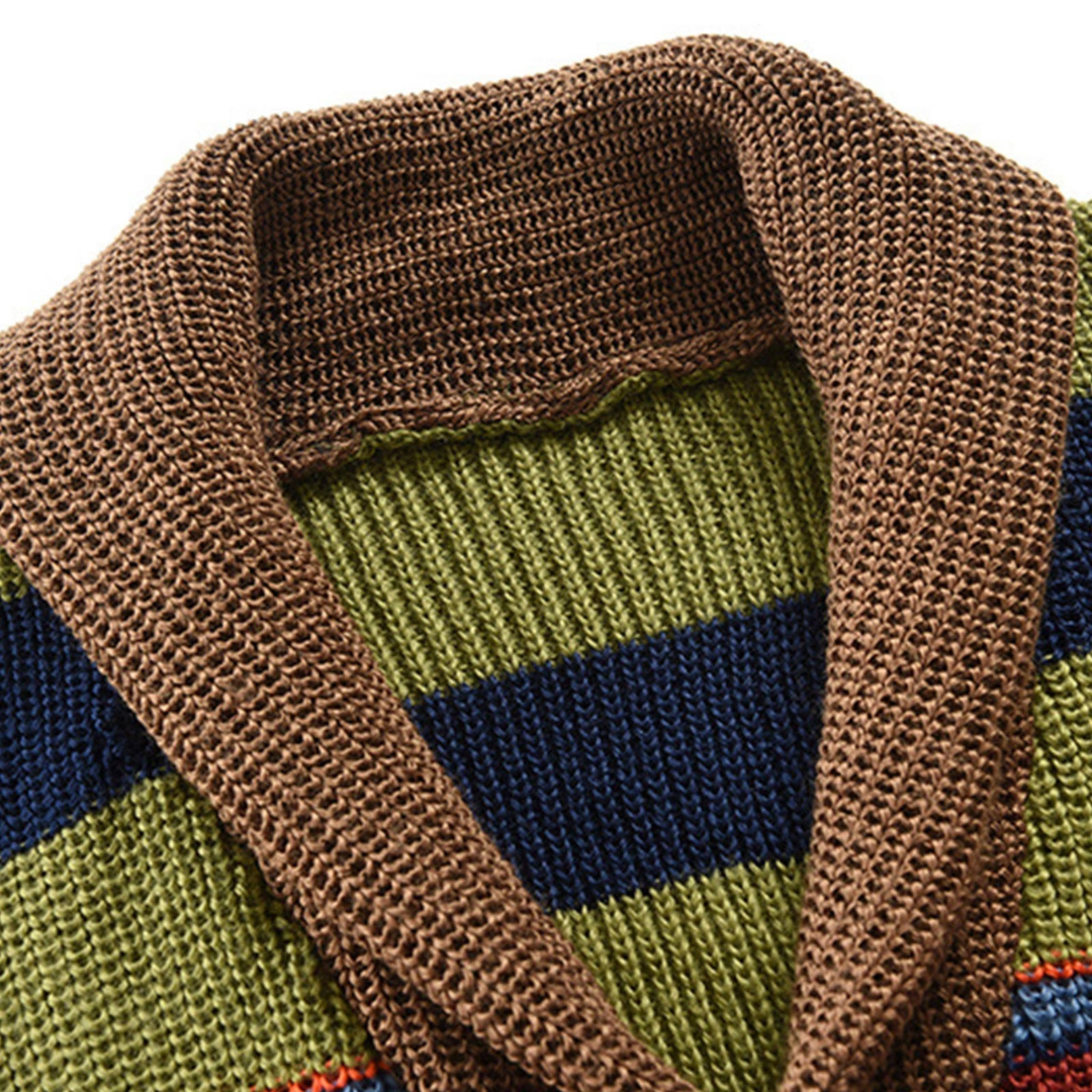 Heritage Stripe Shawl Cardigan