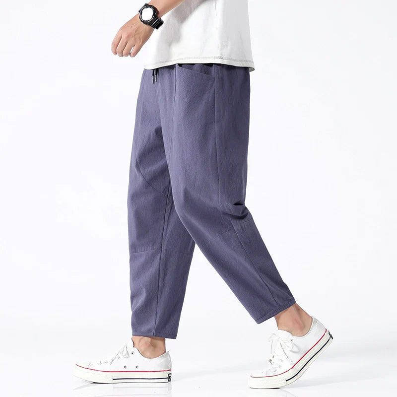Higashi Linen Tapered Trousers