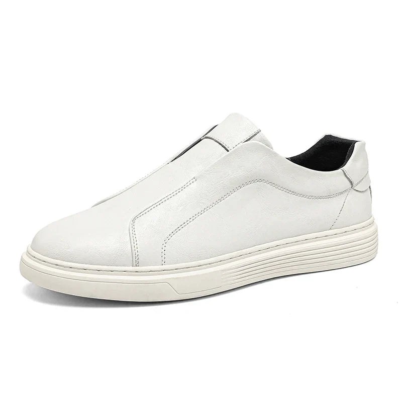 Calnero Genuine Leather Slip-On Sneakers
