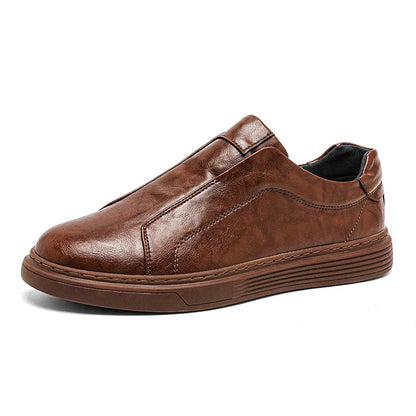 Calnero Genuine Leather Slip-On Sneakers