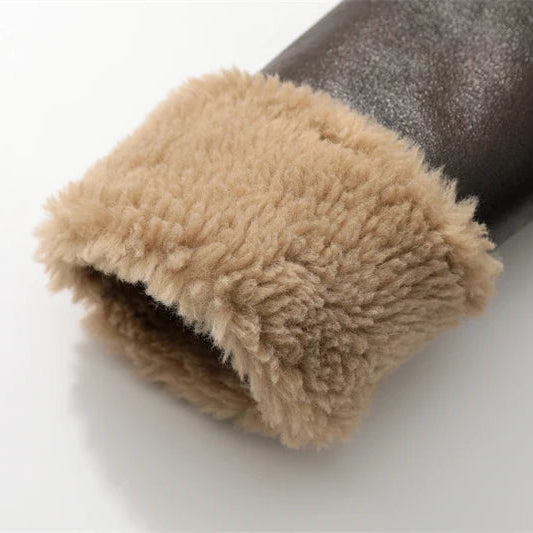 Aurelle Shearling Aviator Jacket