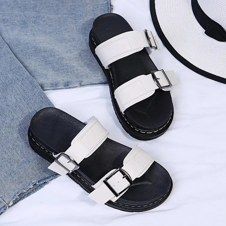 Elira – Retro Lace-Up Sandals with Cushioned Wide Sole