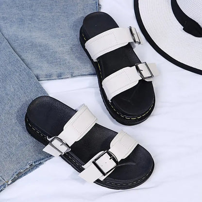 Elira – Retro Lace-Up Sandals with Cushioned Wide Sole