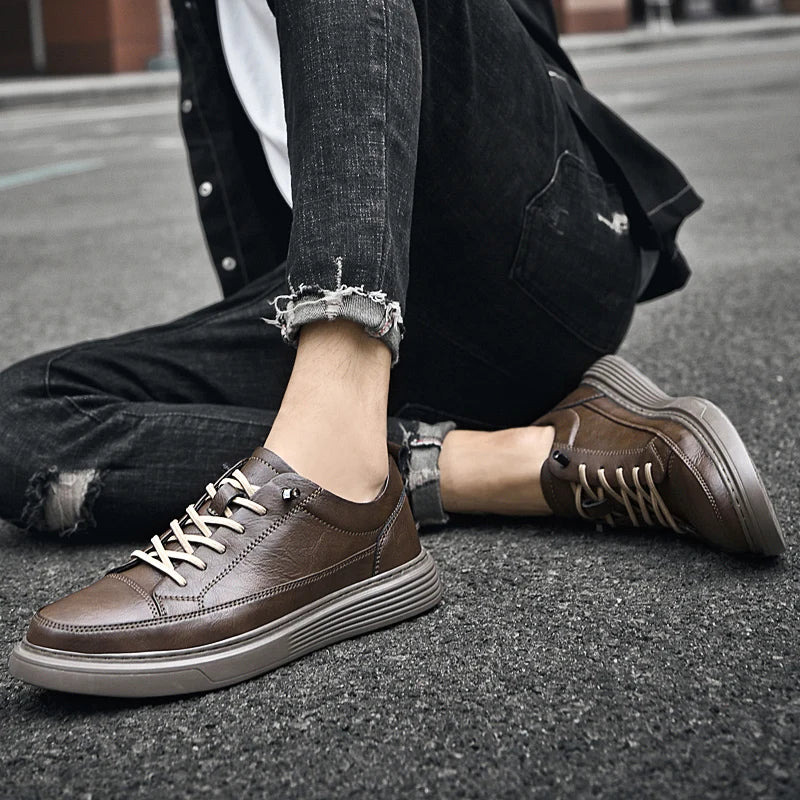 Vencoro Oxford Leather Sneakers