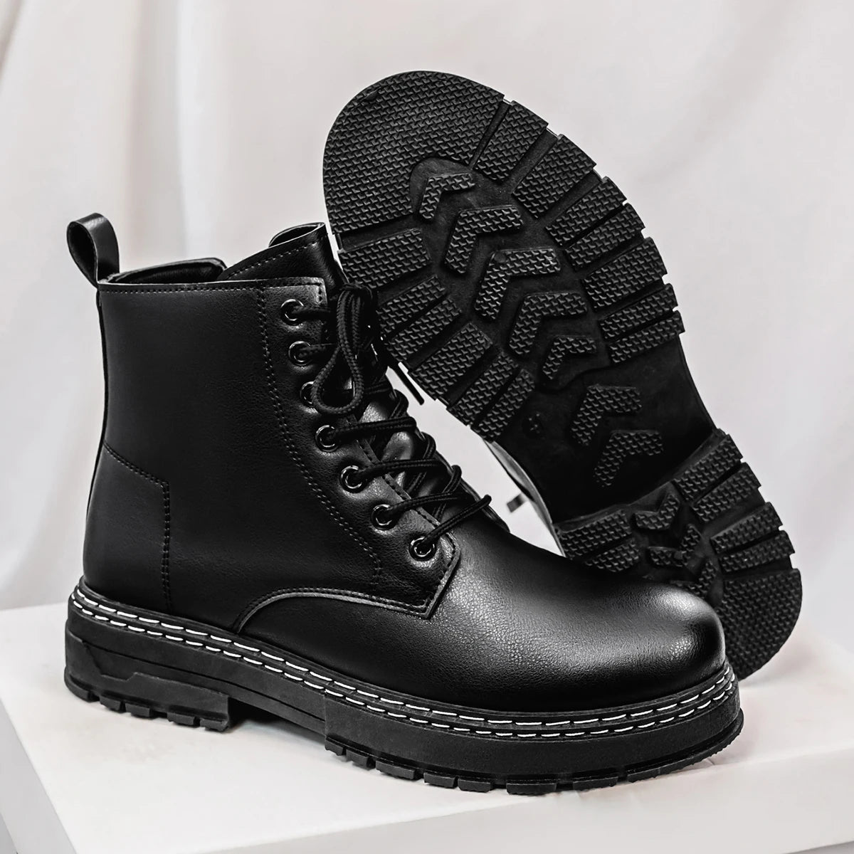 The Camden Utility Boot | Contrast Stitch Edition
