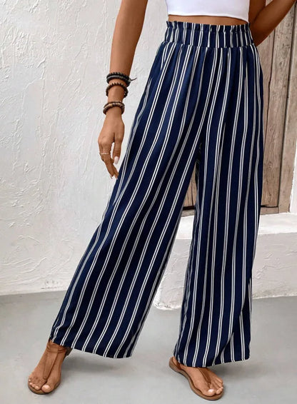 Loris – Flattering High-Waisted Wide Leg Trousers