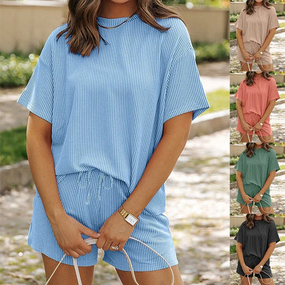 Rina – Soft Ribbed Lounge Set for Everyday Comfort