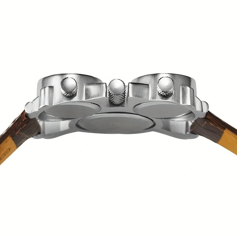 Oulm Classic Leather Strap Watch