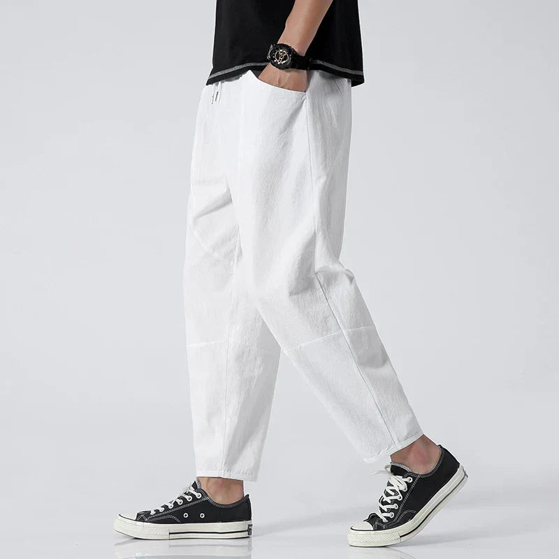 Higashi Linen Tapered Trousers