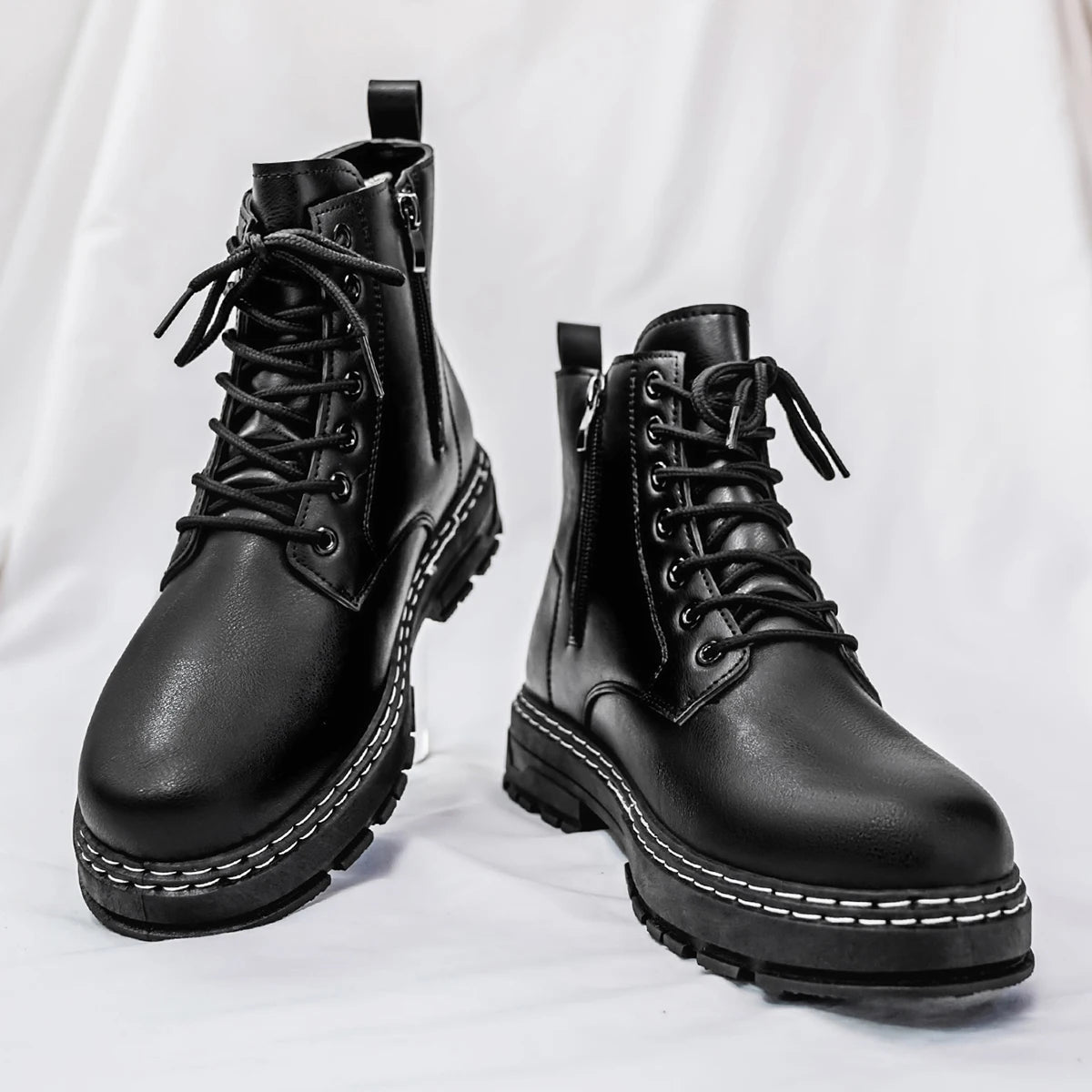 The Camden Utility Boot | Contrast Stitch Edition