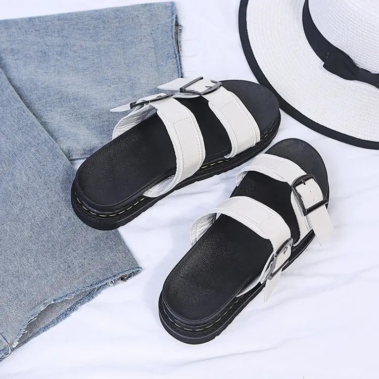 Elira – Retro Lace-Up Sandals with Cushioned Wide Sole