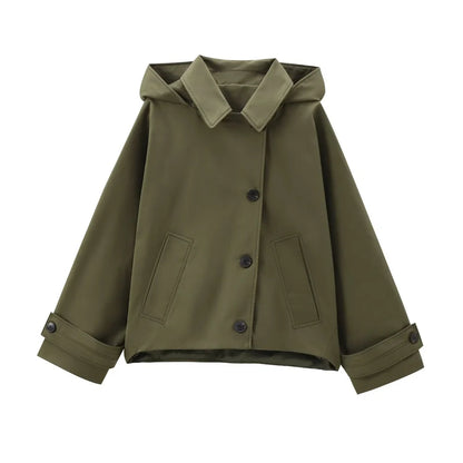 Varelle Hooded Trench Coat