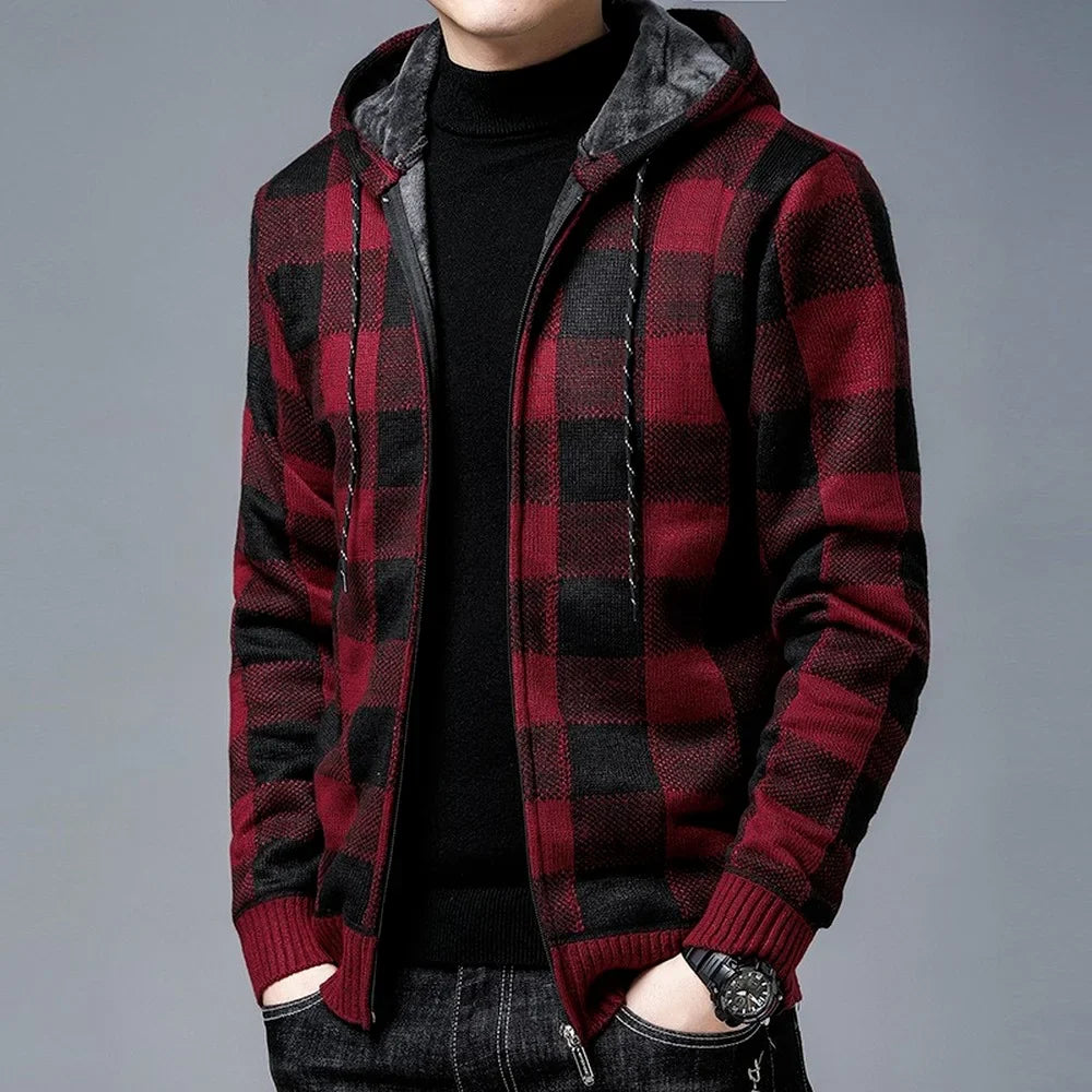 Harrington Plaid Fleece Jacket