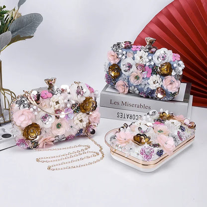 Lyra – Sparkly Sequin Clutch with Detachable Chain Strap