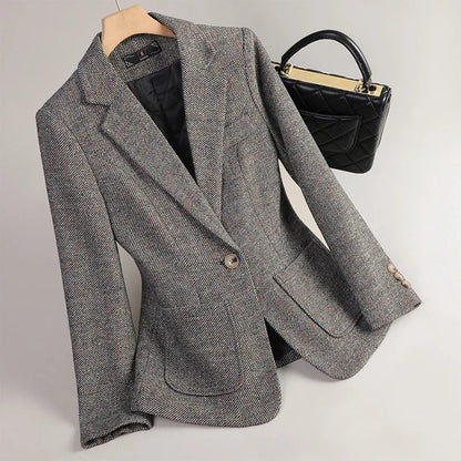 Mara Cotton Tweed Blazer