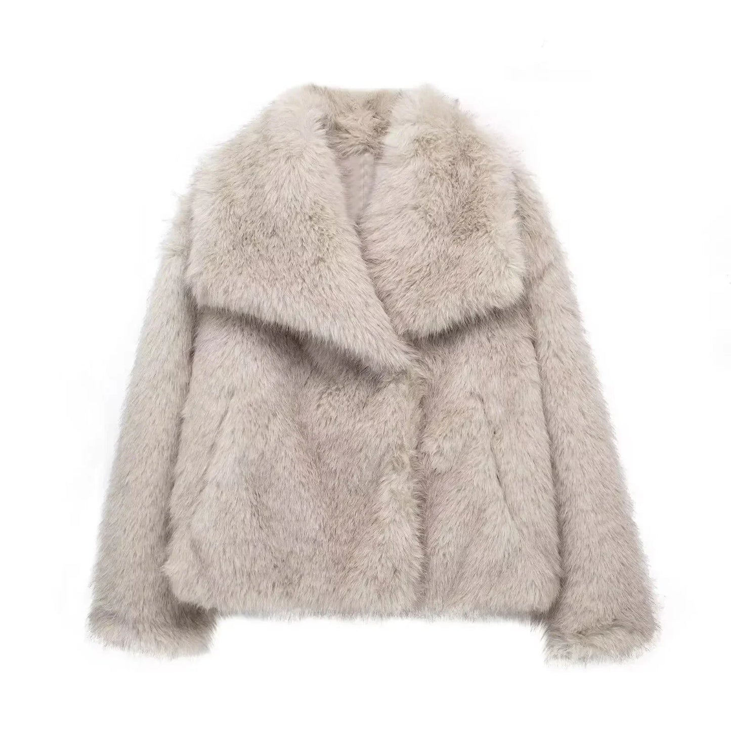 Veralyn Cropped Faux Fur Jacket