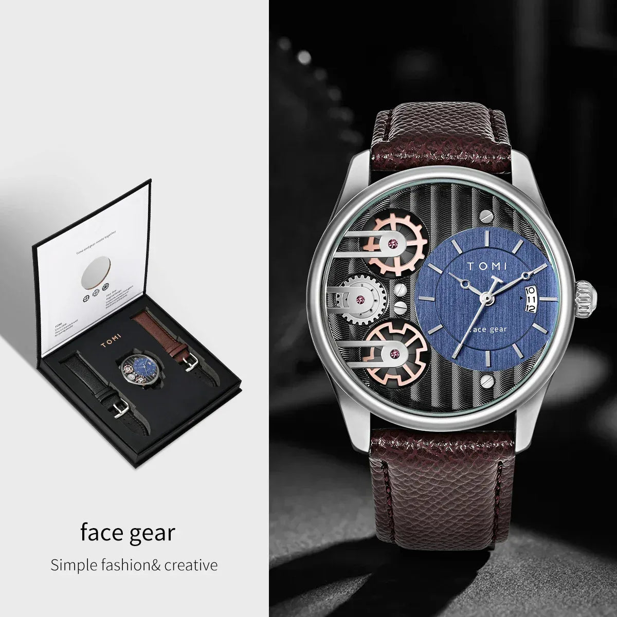 TOMI Heritage Calendar Watch