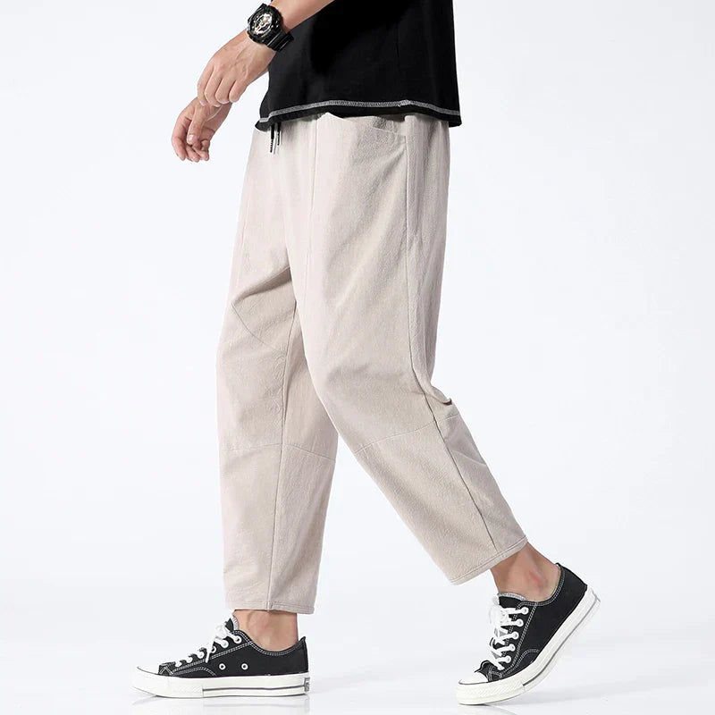Higashi Linen Tapered Trousers