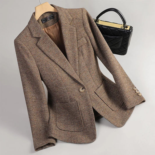 Mara Cotton Tweed Blazer