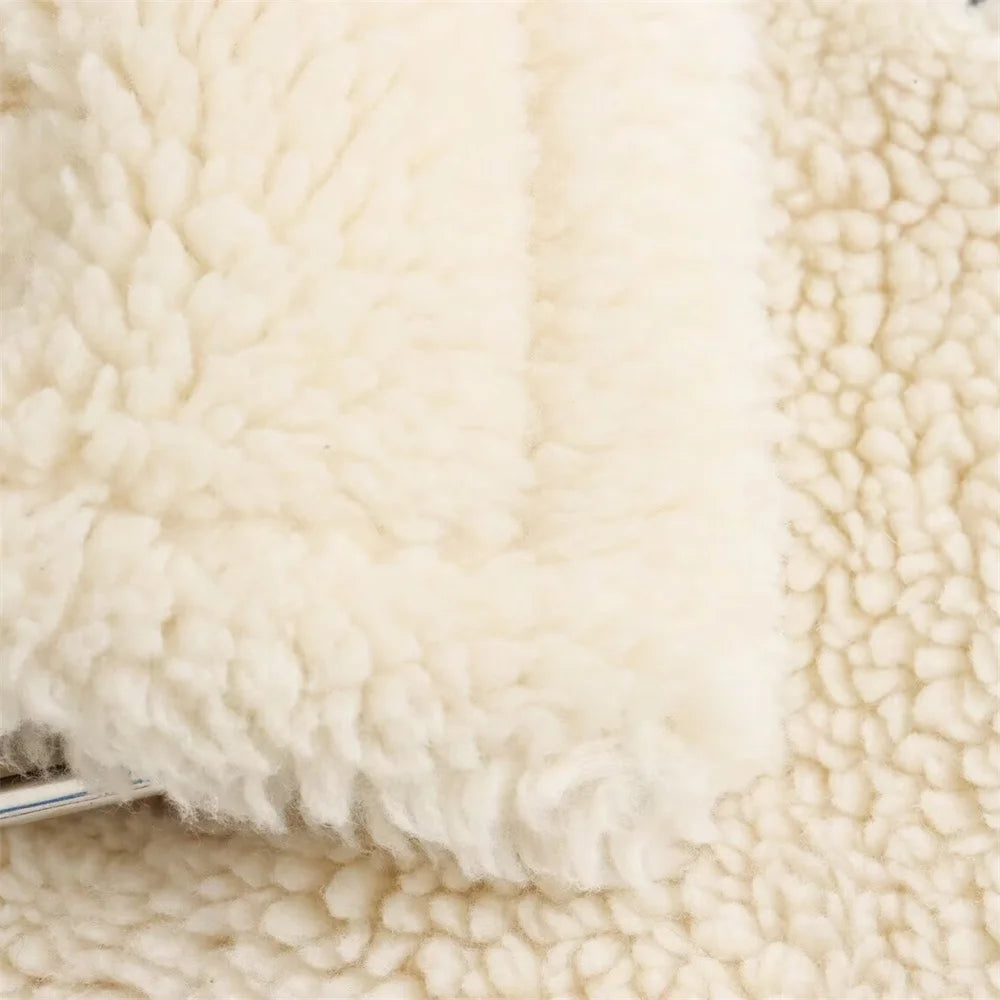 Arwen Contrast-Trim Teddy Jacket