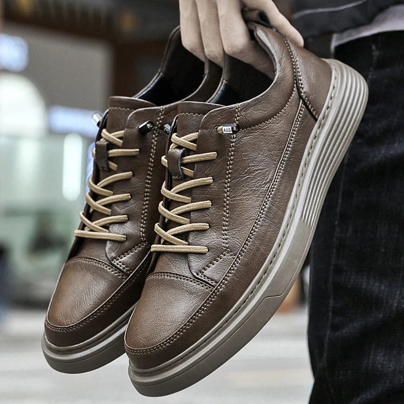 Vencoro Oxford Leather Sneakers