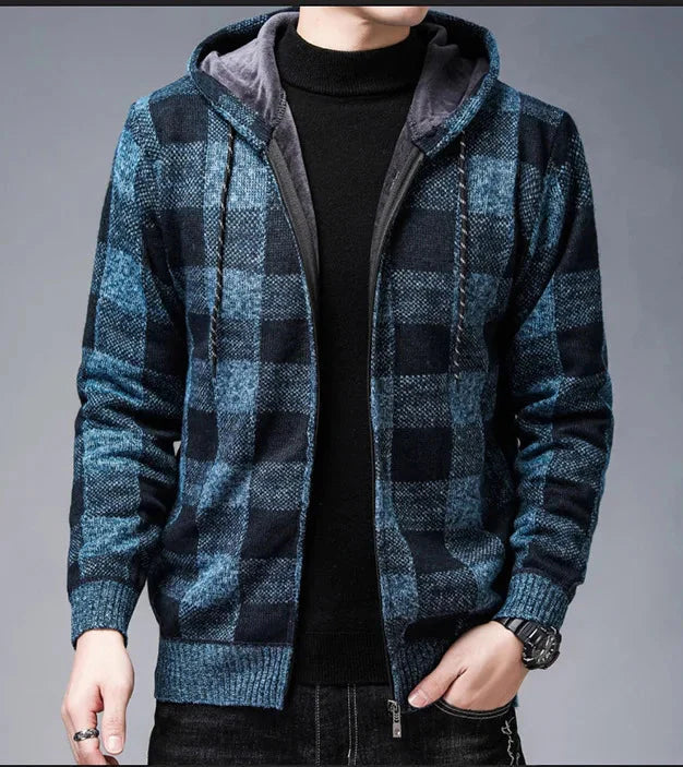 Harrington Plaid Fleece Jacket