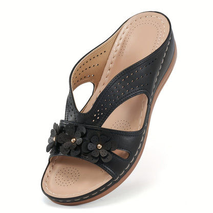 Women's Summer Wedge Sandals – Comfort Slip-Ons