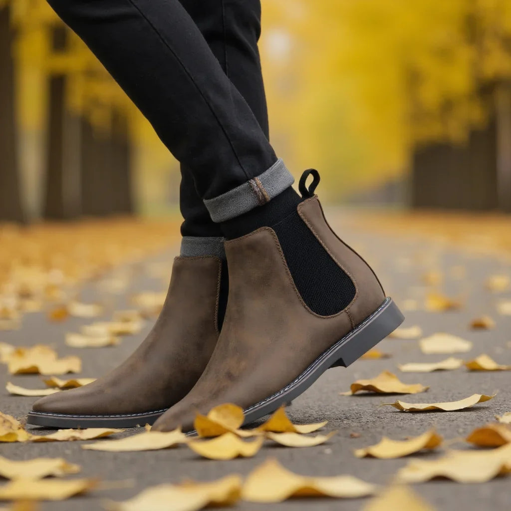 Alverton Full-Grain Leather Chelsea Boots