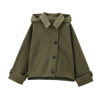 Varelle Hooded Trench Coat