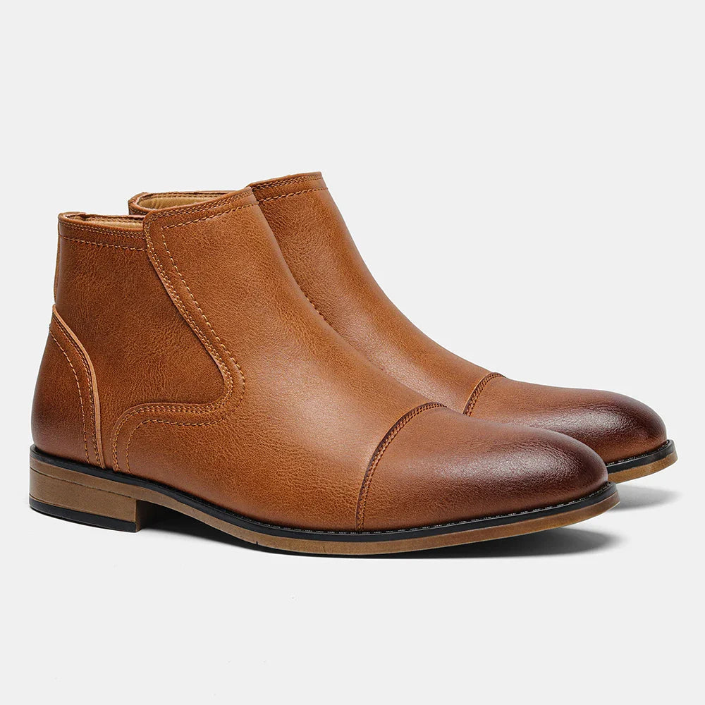 The Marylebone™ – Cap-Toe Zip Boots