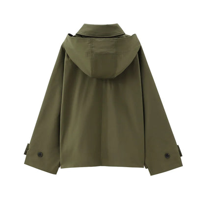 Varelle Hooded Trench Coat