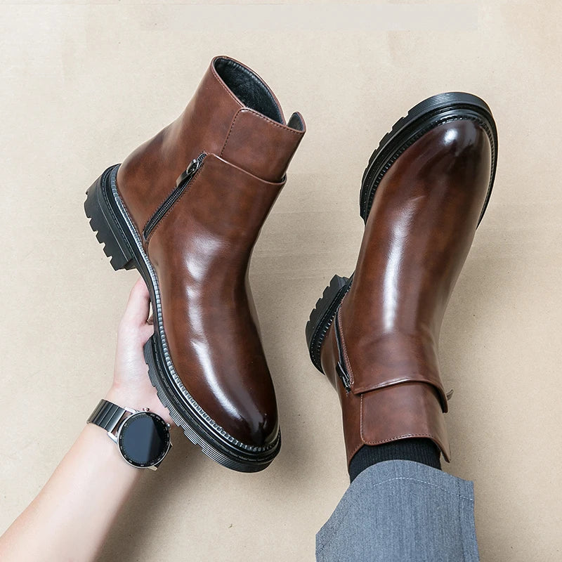 The Hampstead™ – Polished Zip Boots