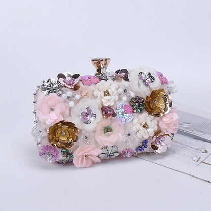 Lyra – Sparkly Sequin Clutch with Detachable Chain Strap