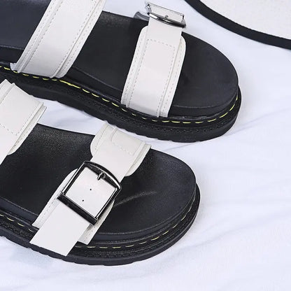 Elira – Retro Lace-Up Sandals with Cushioned Wide Sole