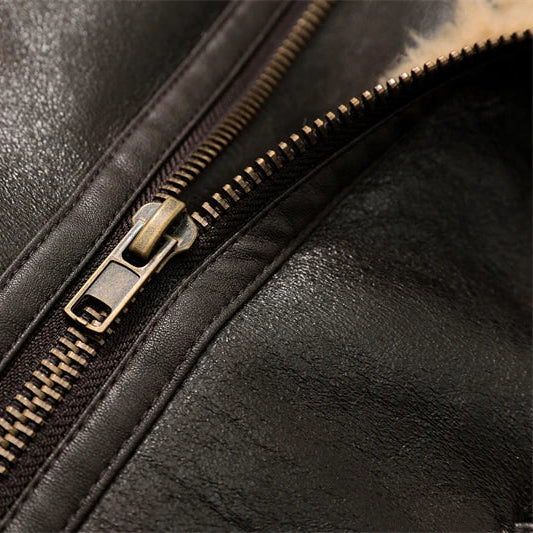 Aurelle Shearling Aviator Jacket
