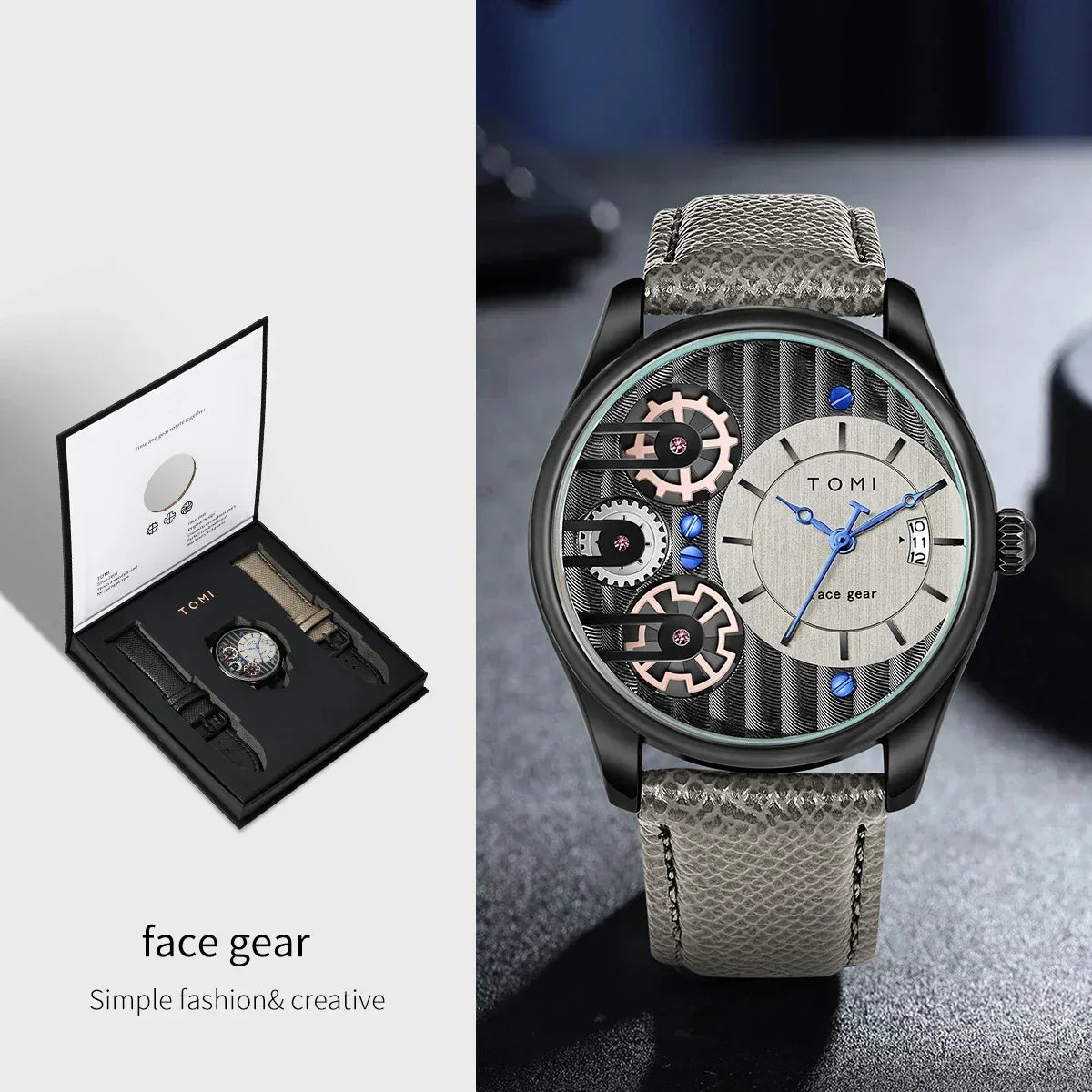 TOMI Heritage Calendar Watch