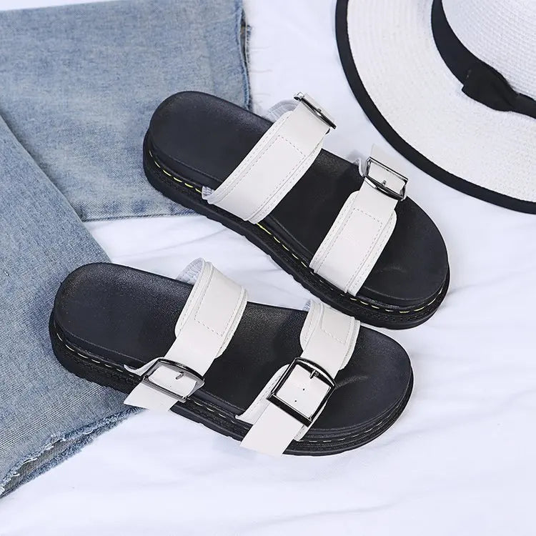 Elira – Retro Lace-Up Sandals with Cushioned Wide Sole